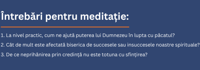 Întrebări pentru meditație sâmbătă după amiază 1